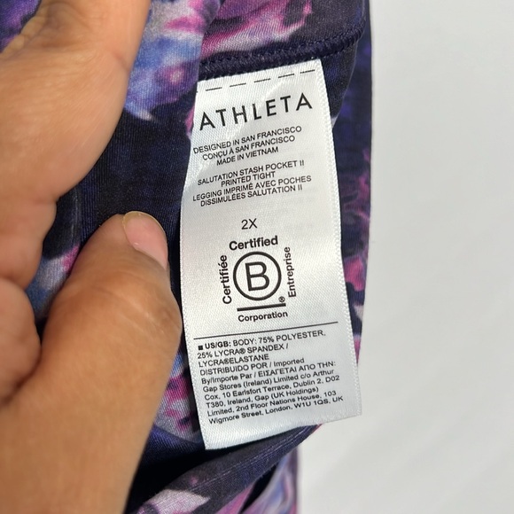 Athleta Salutation Stash Pocket II Printed Tight Size 2X - Picture 12 of 16